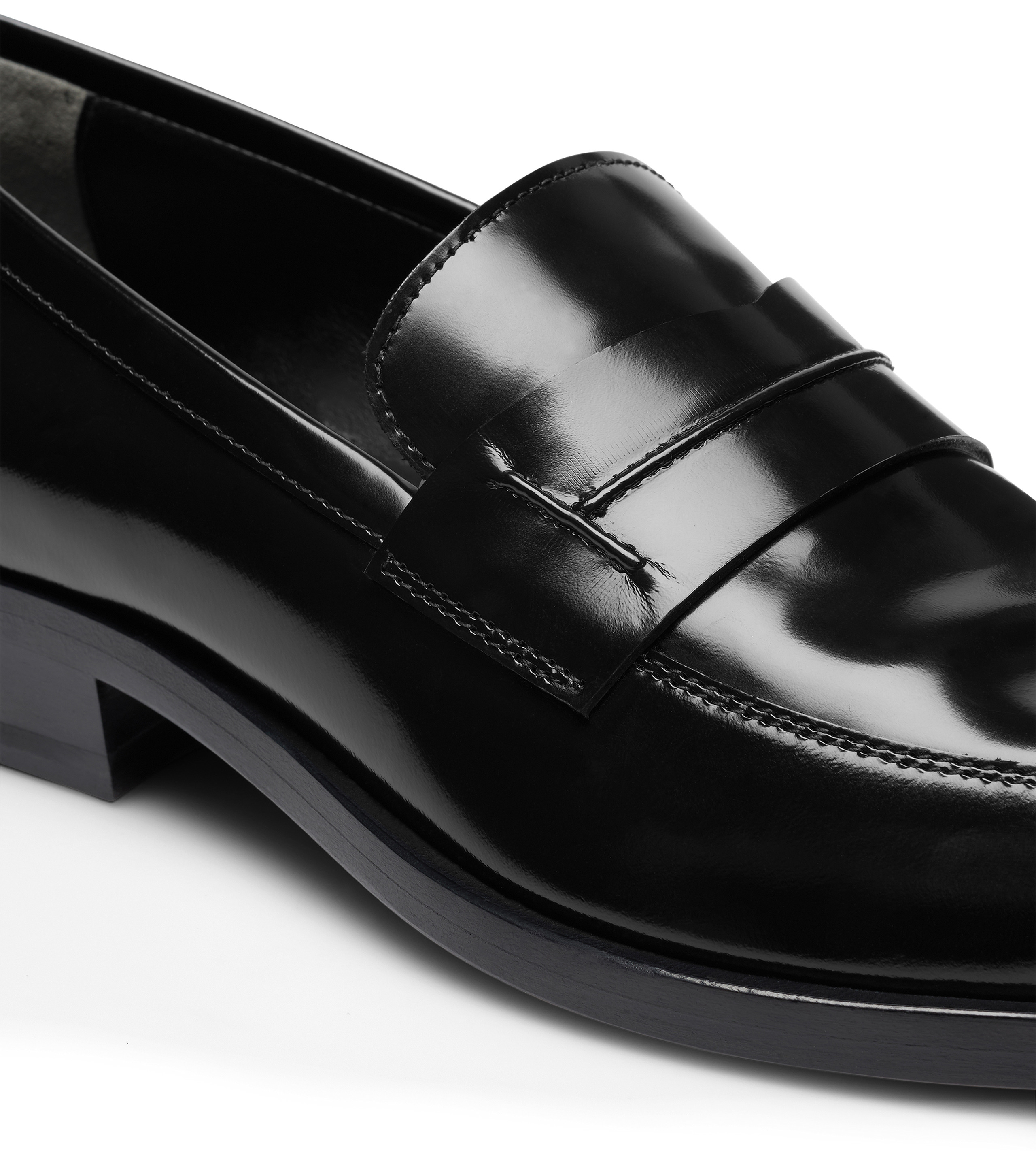 BRUSHED LEATHER LOAFER - 5