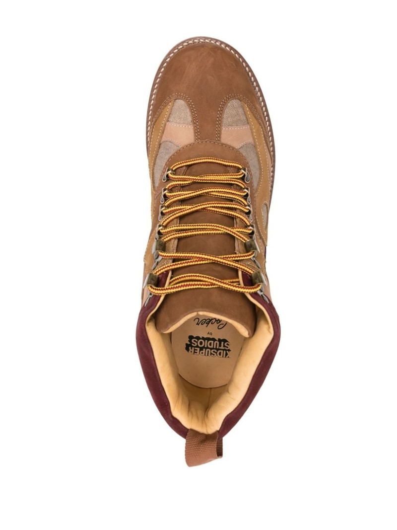 panelled-design leather boots 4