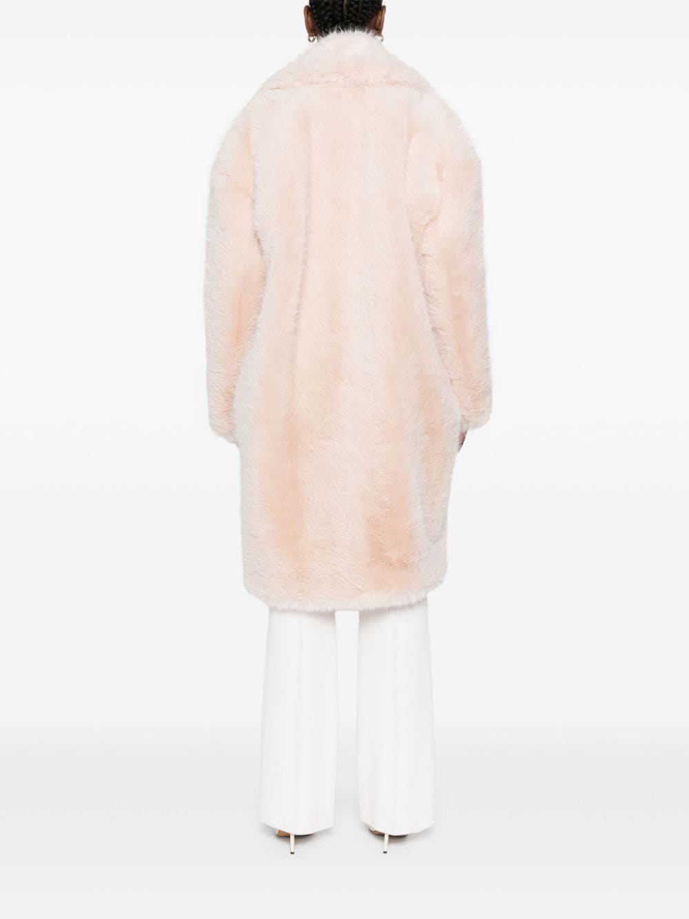 faux-fur midi coat - 4