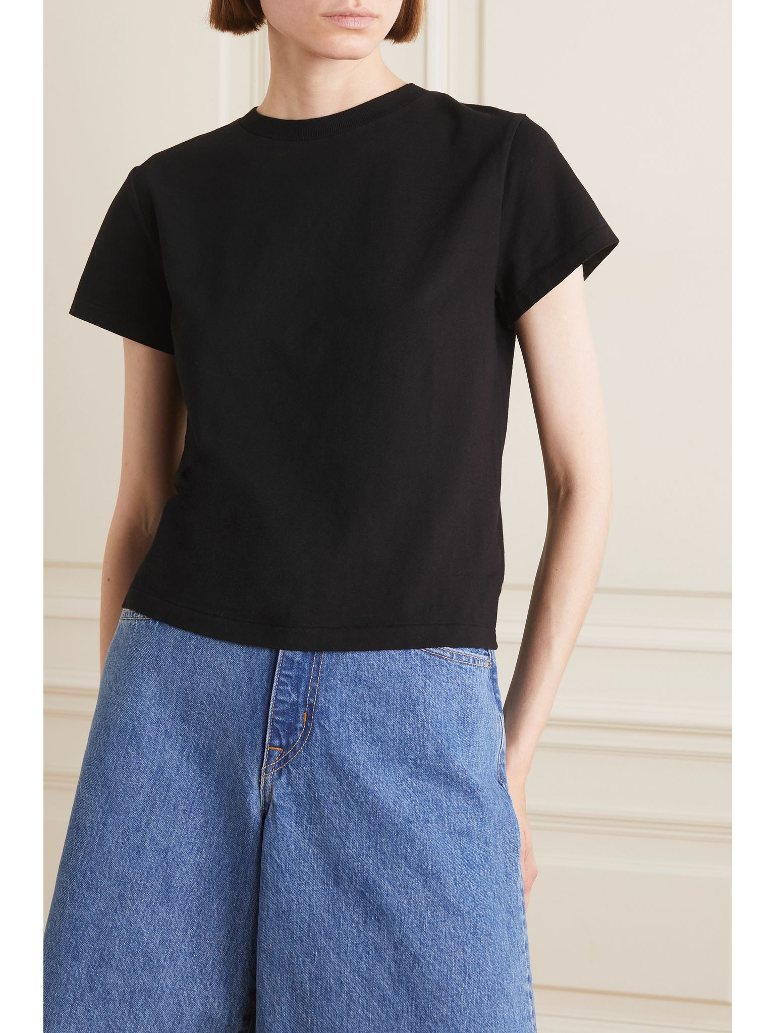 Recycled cotton-jersey T-shirt Black - 3