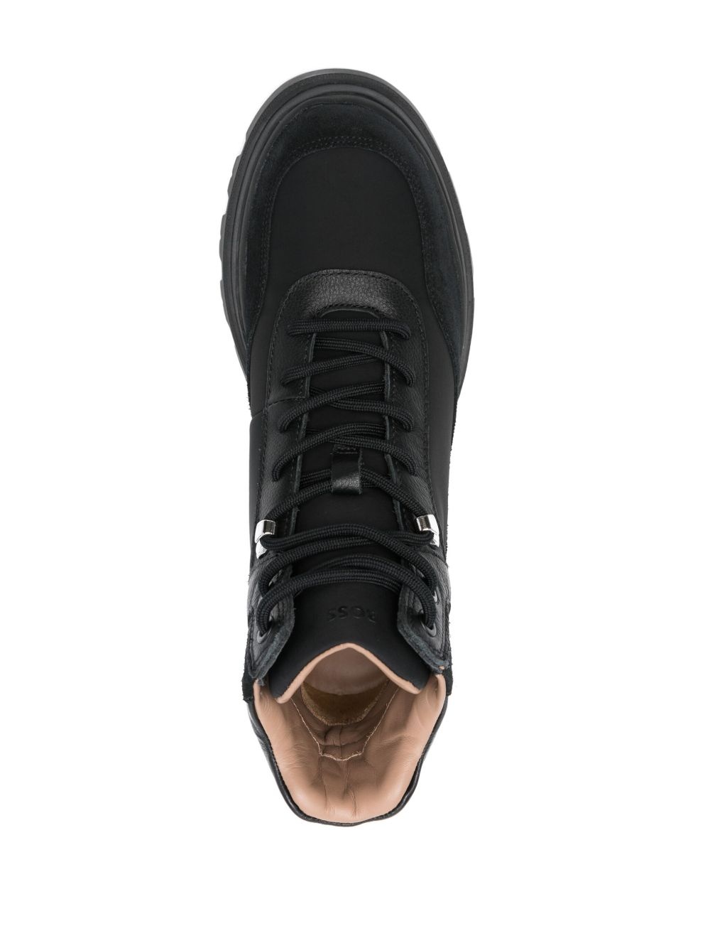 lace-up leather ankle boots - 4