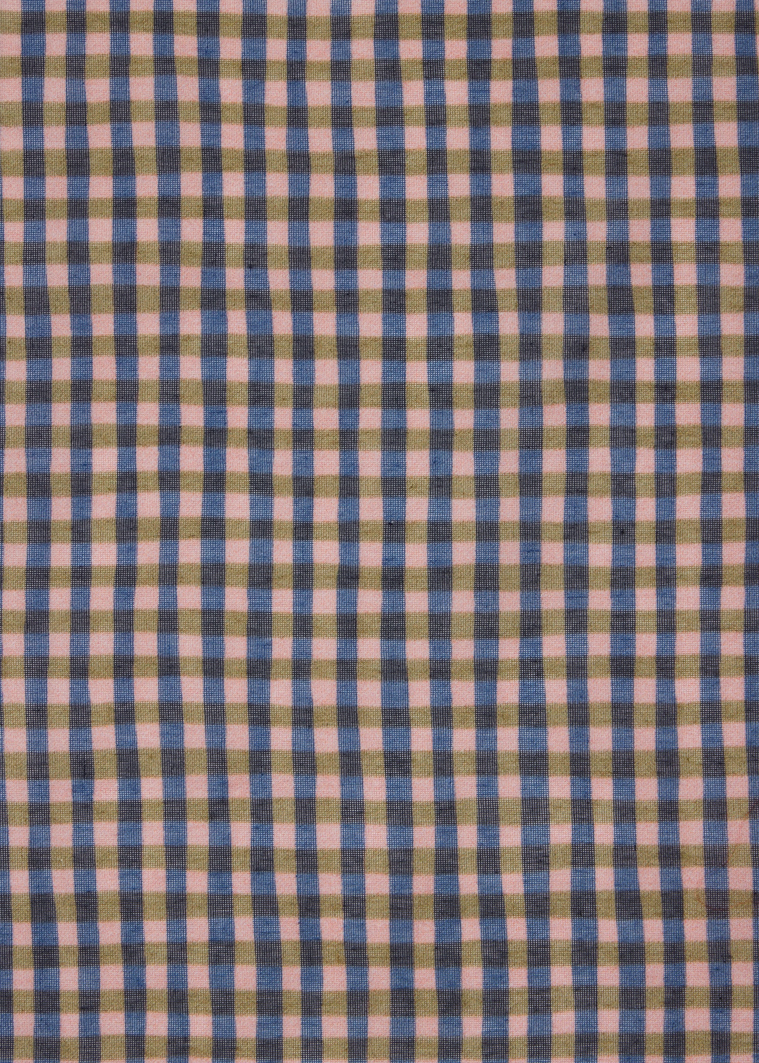 Pink Gingham Check Pocket Square - 3