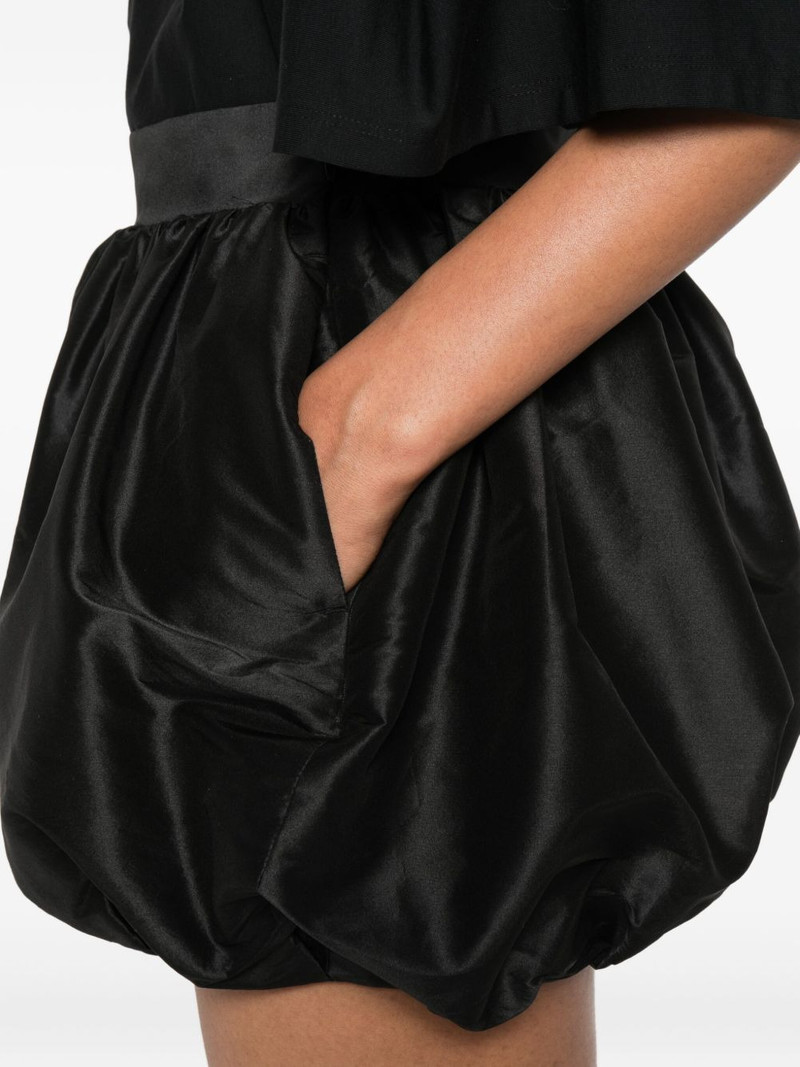 bubble-hem satin shorts 5