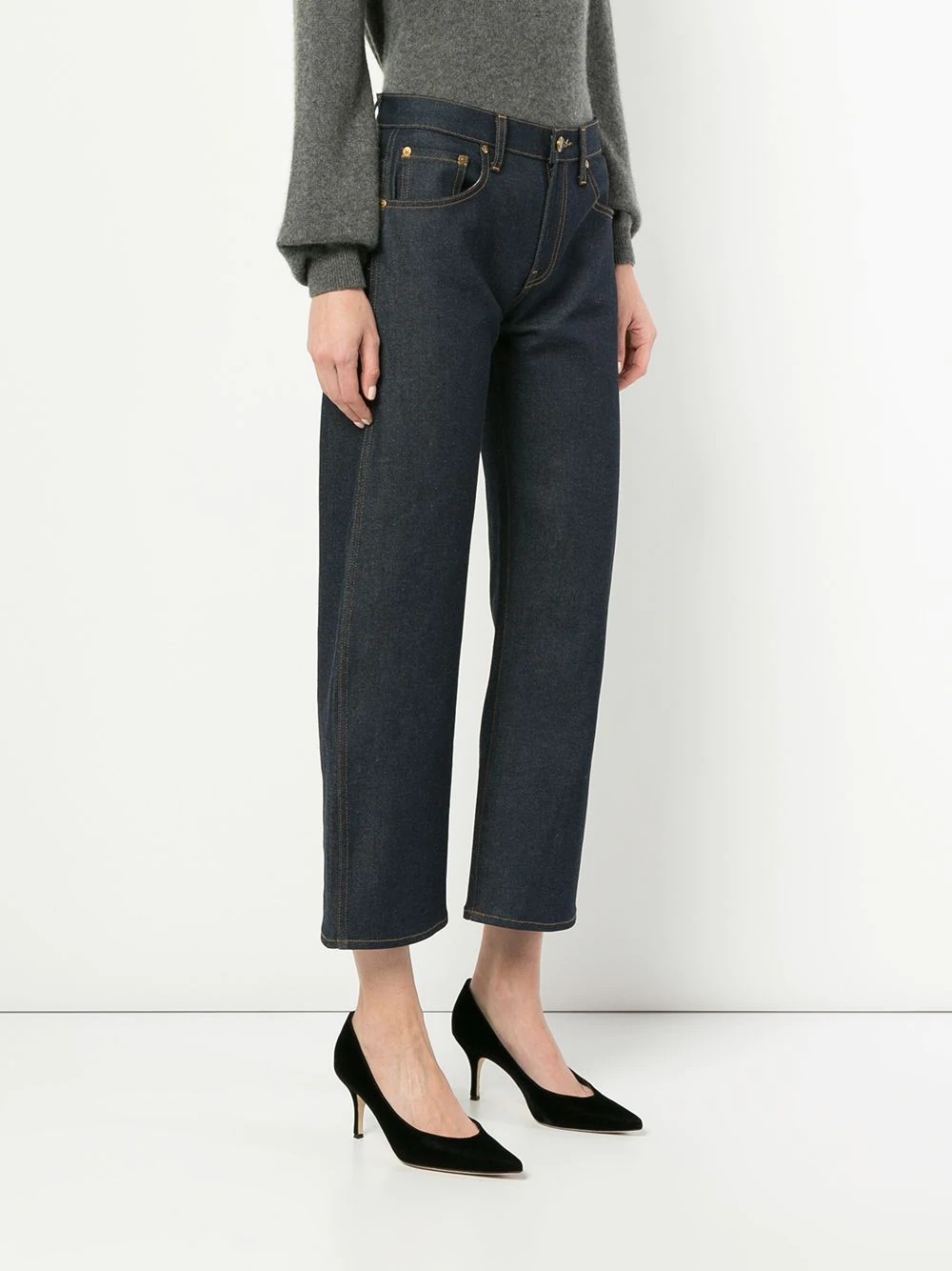 Wendell cropped wide leg jeans - 3