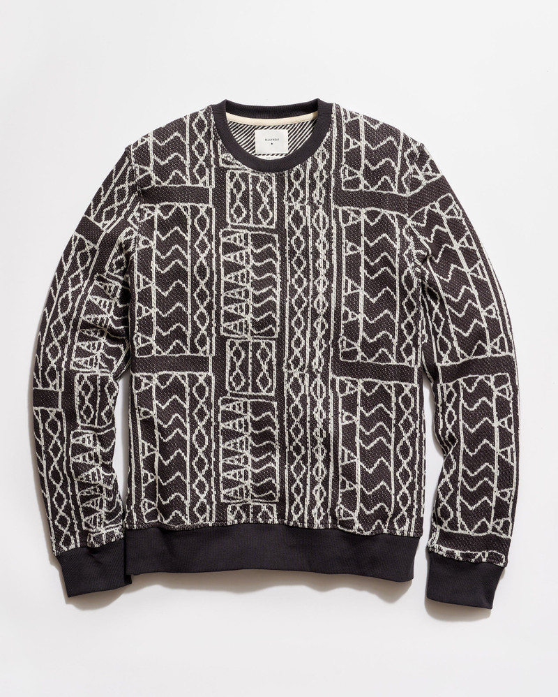 Numajiri Geo Stitch Jacquard Sweatshirt 1