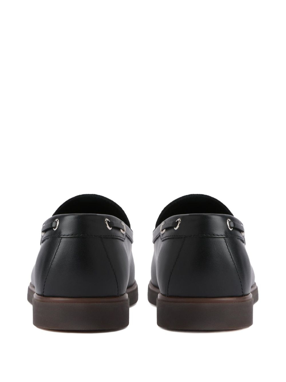 studded leather loafers - 2