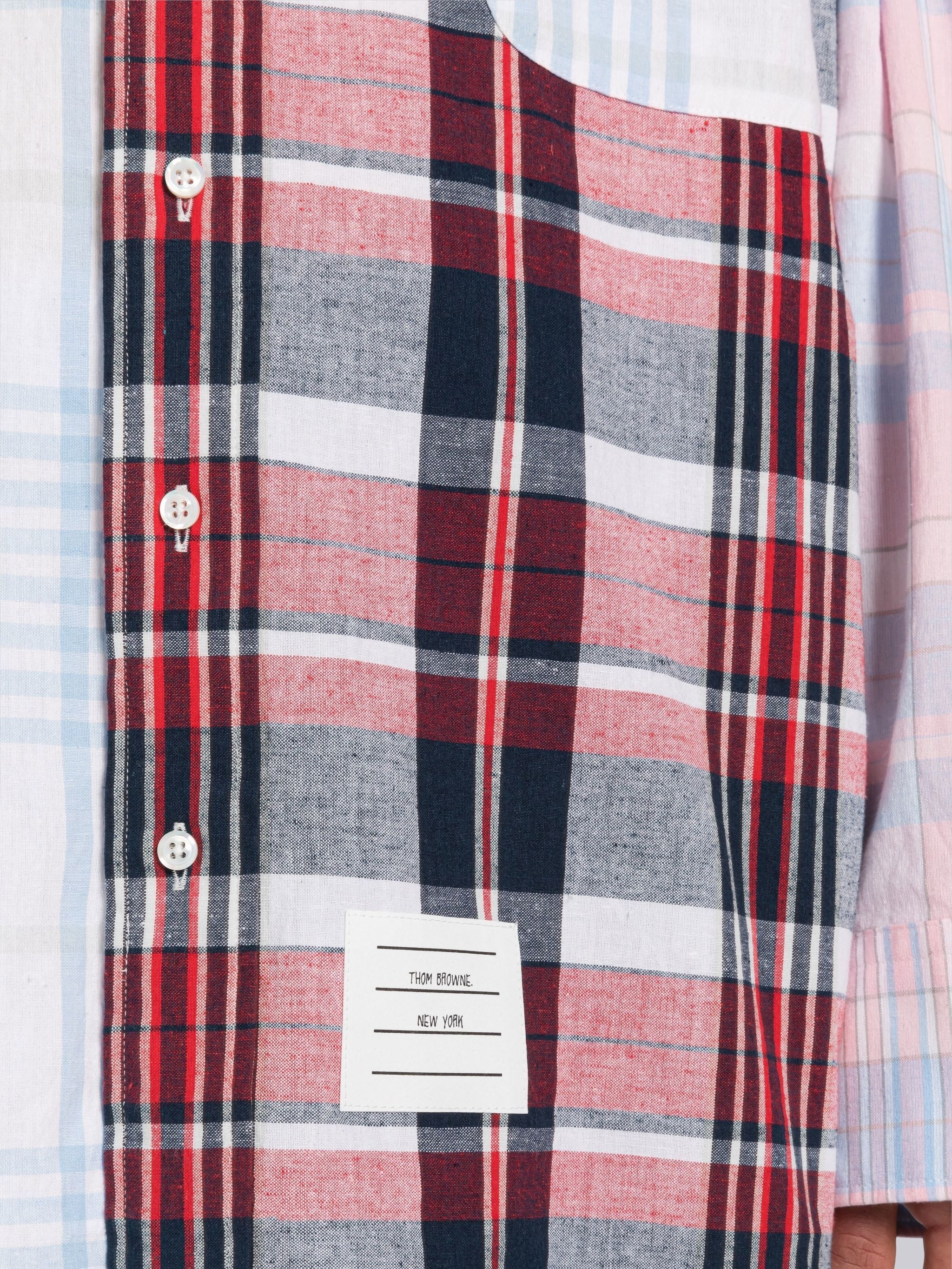 FUN-MIX MADRAS COTTON OVERSIZED SHIRT - 6