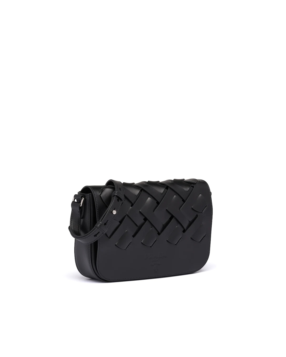 Leather Prada Tress Shoulder Bag - 3