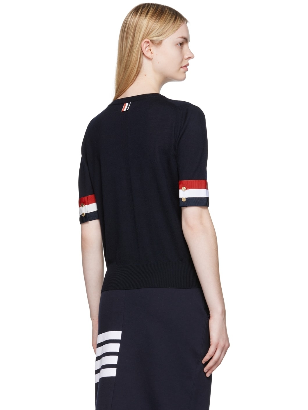 Navy 4-Bar T-Shirt - 3