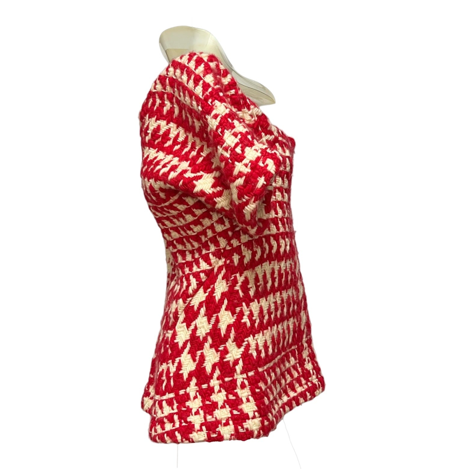 JUNYA WATANABE Fall Winter 2001 PVC Houndstooth Knit Top - 3