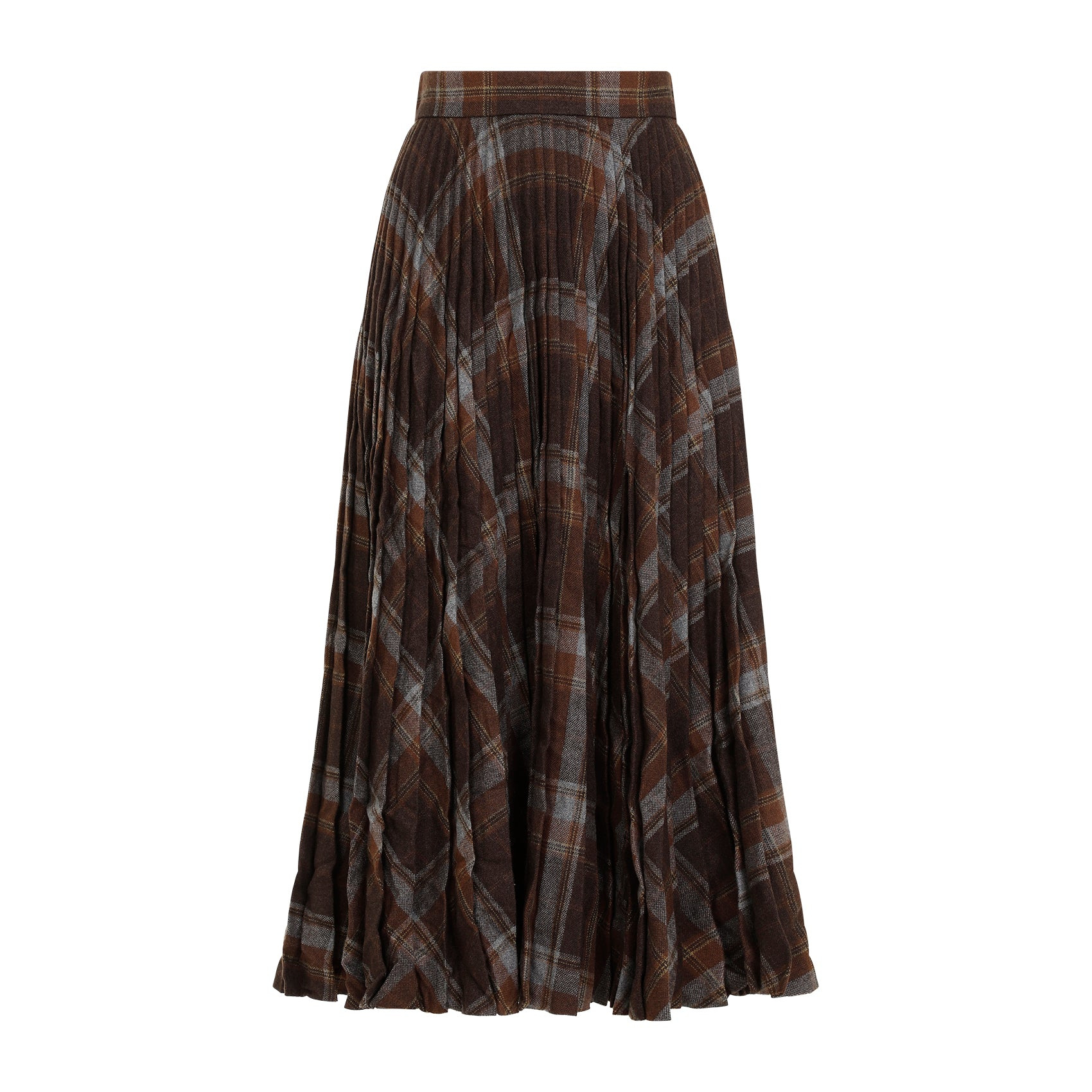 Balenciaga Creased Pleated Skirt Women - 1