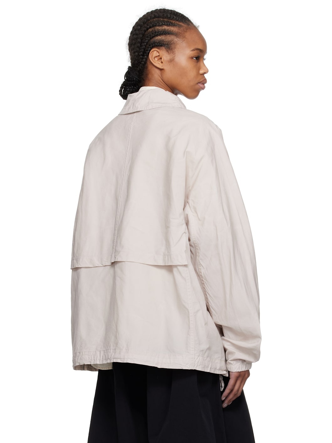 Beige Peche Blouson Jacket - 3