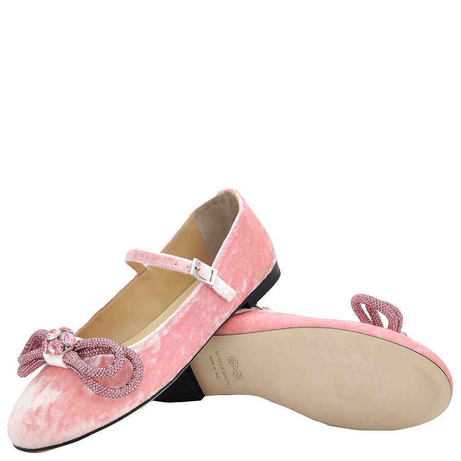 Mach & Mach Bow-Detail Mary Jane Flats - 2