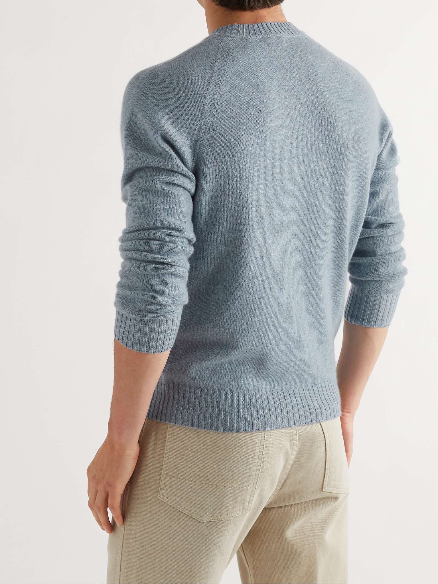 Slim-Fit Cashmere and Cotton-Blend Sweater - 4