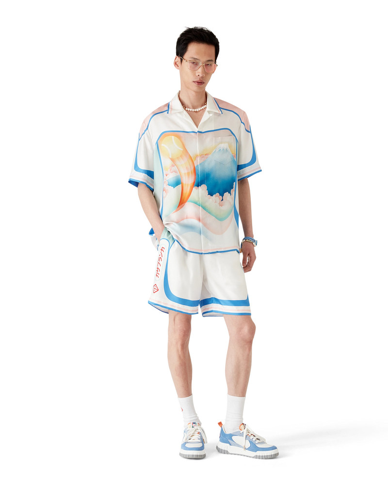 CASABLANCA Fuji Dream Silk Short Sleeve Shirt outlook