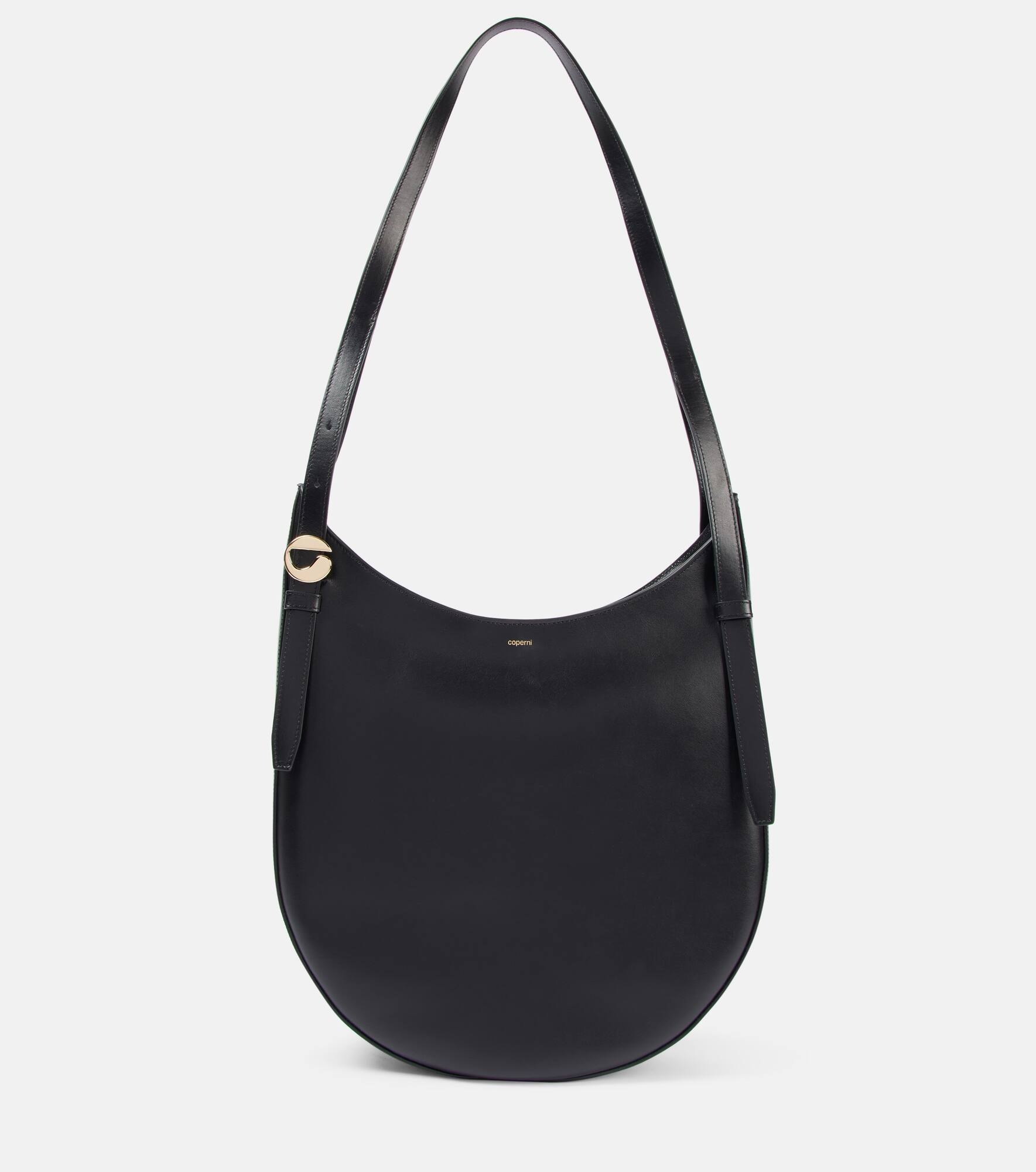 Medium leather shoulder bag - 1