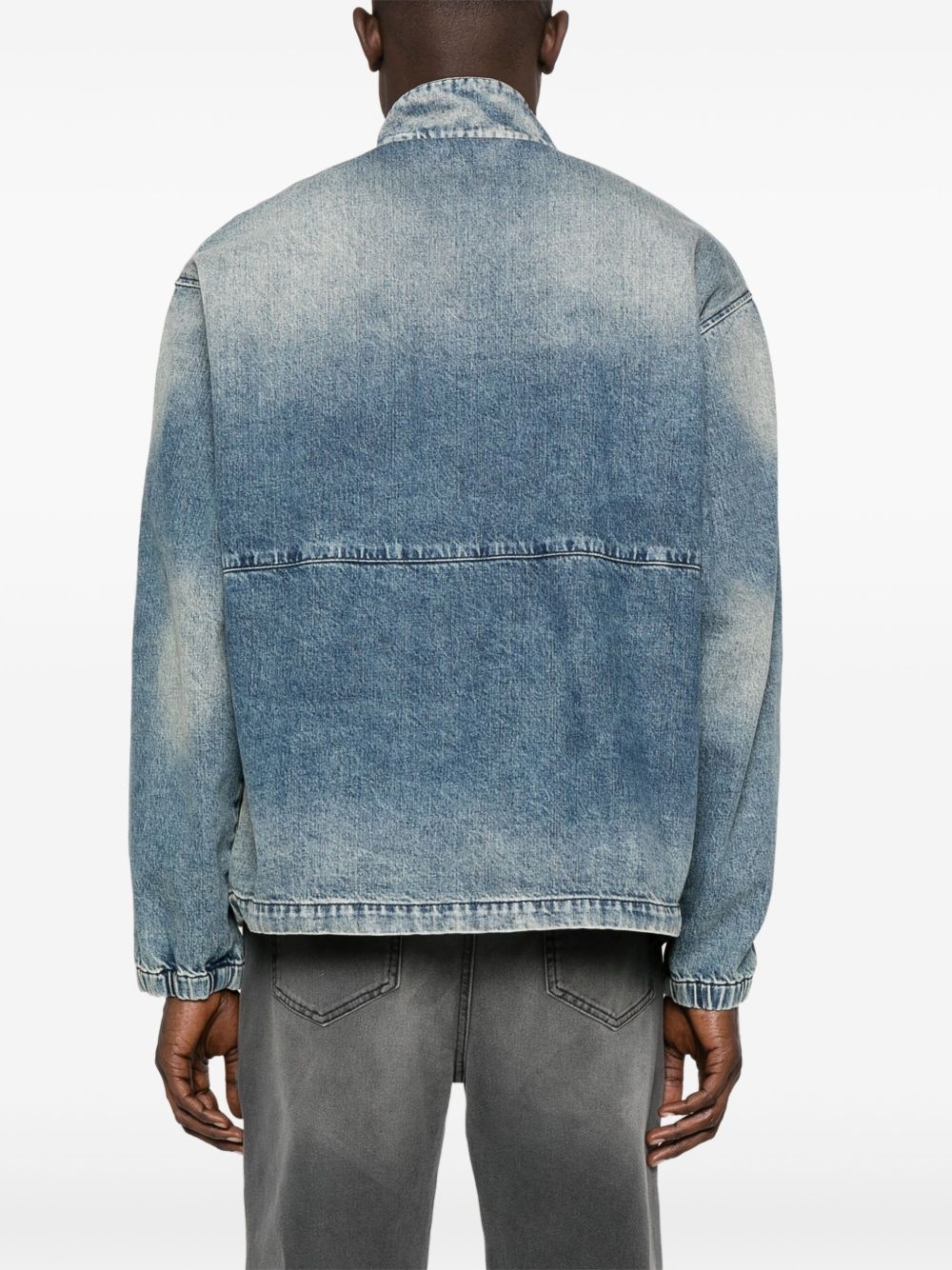 washed-denim jacket - 4