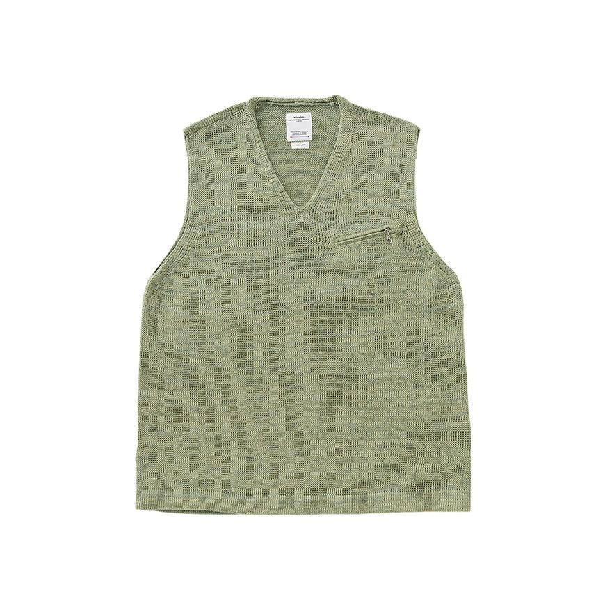 BOBET V-NECK VEST LT.GREEN - 1