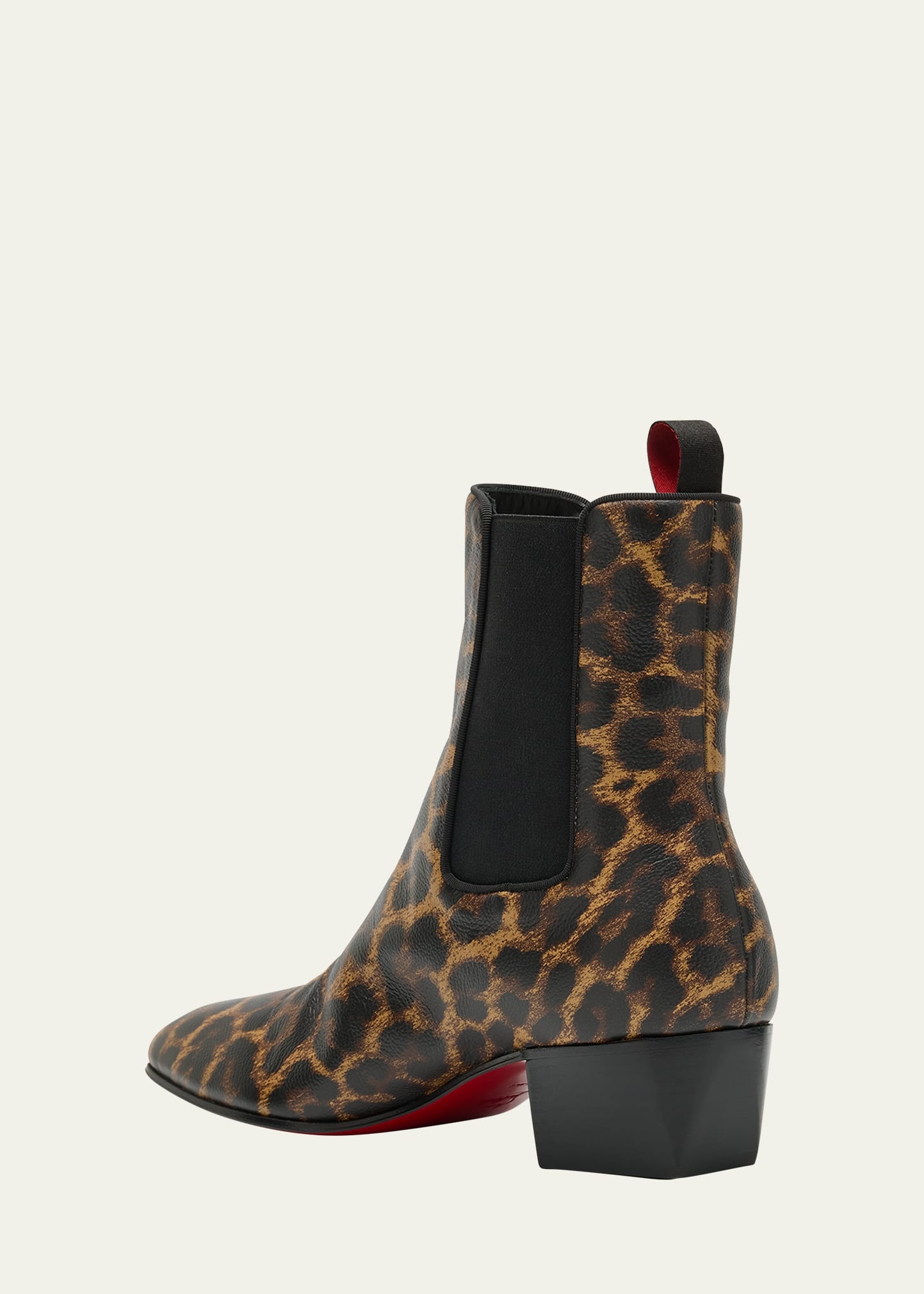Men's Rosalio Leopard Red Sole Chelsea Boots - 3