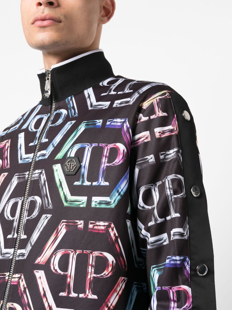 logo-print stretch-cotton tracksuit 5