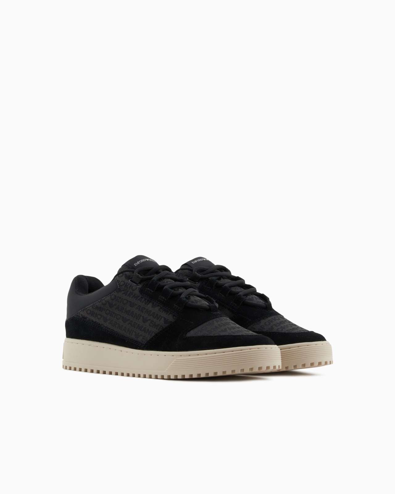 SNEAKERS IN SUEDE AND JACQUARD WITH LOGO LETTERING - 2
