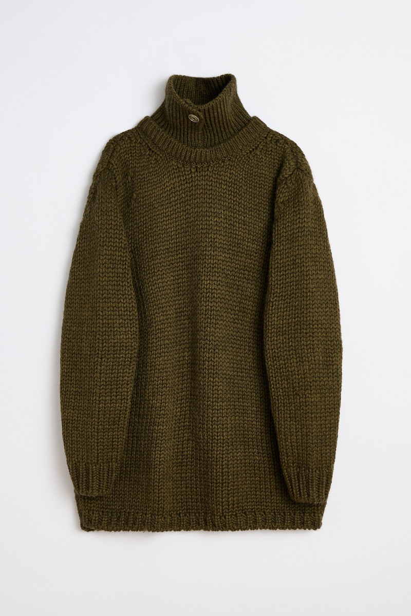Polar Popover Olive Mega Alpaca Wool 1