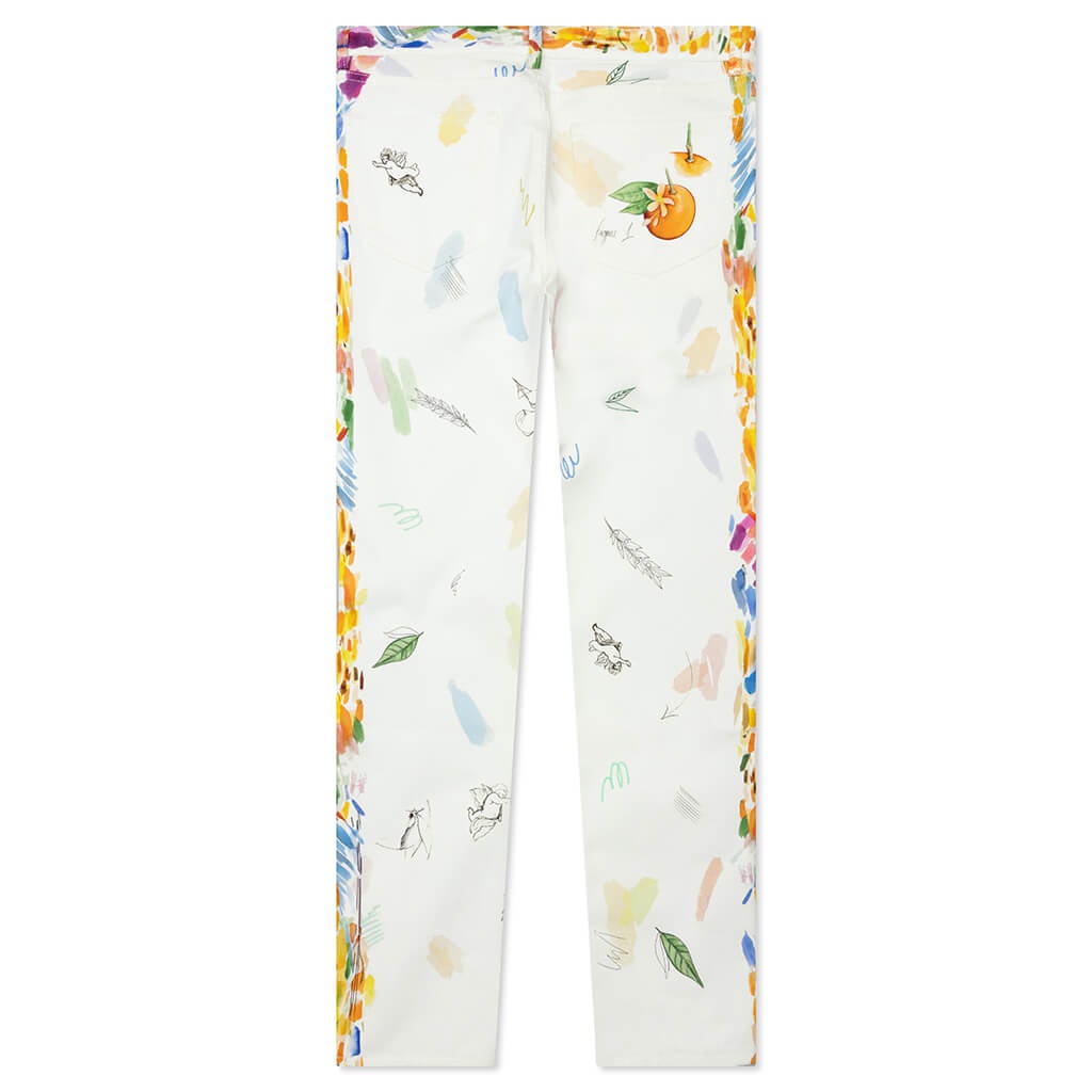 CASABLANCA PRINTED STRAIGHT LEG JEANS - WORK IN PROGRESS - 2