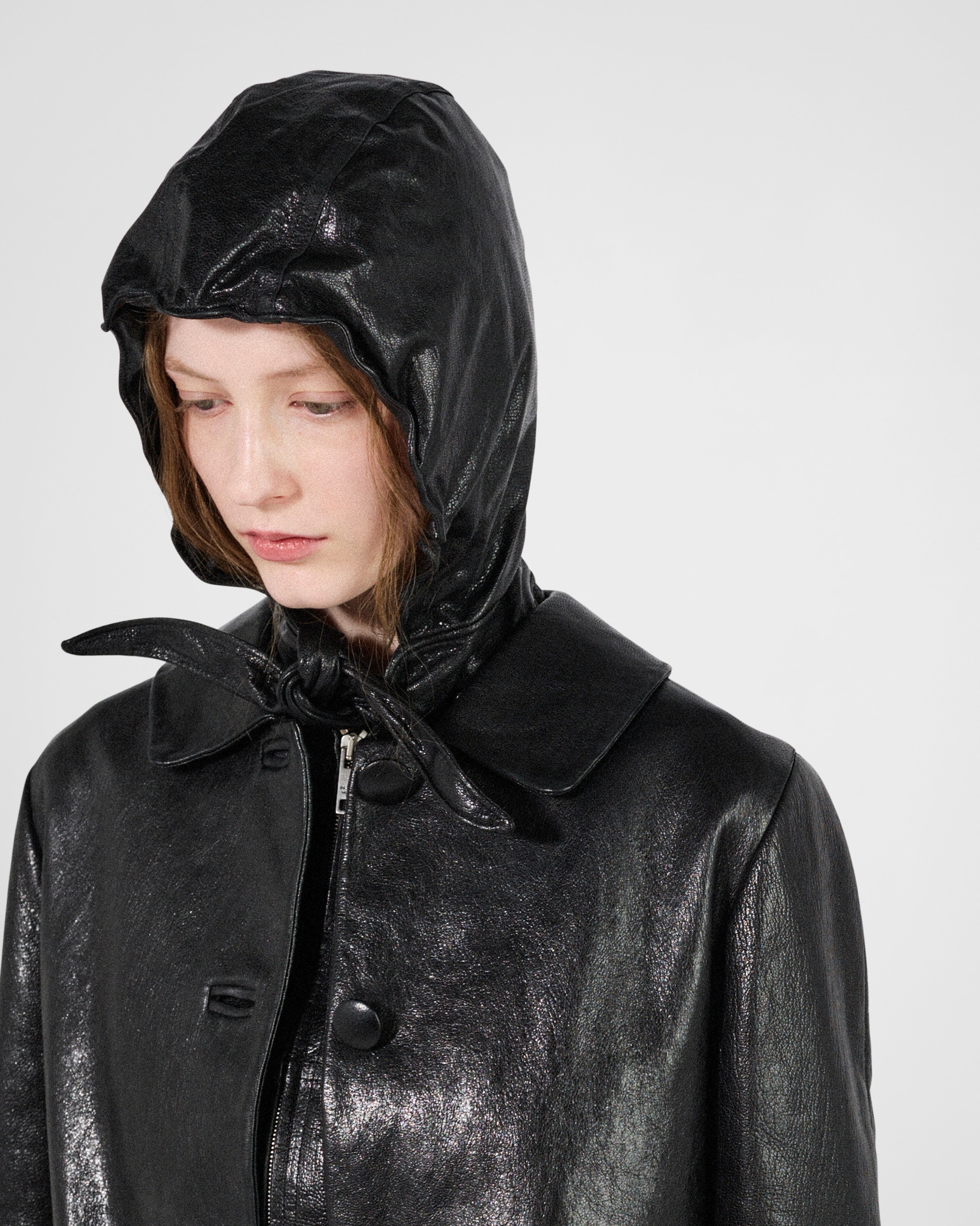 Leather caban jacket - 3