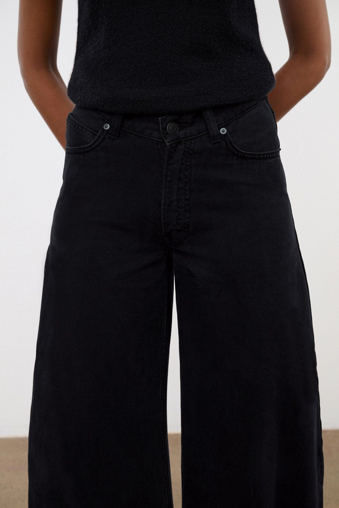 STAUD JACKSON BARREL JEAN BLACK - 5