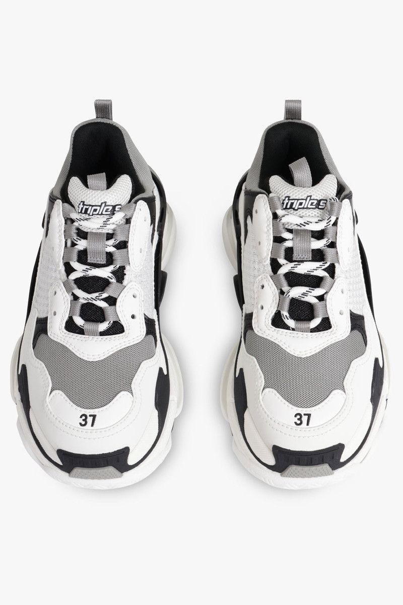 TRIPLE S LOGOTYPE SNEAKER | BLACK/GREY/WHITE 4