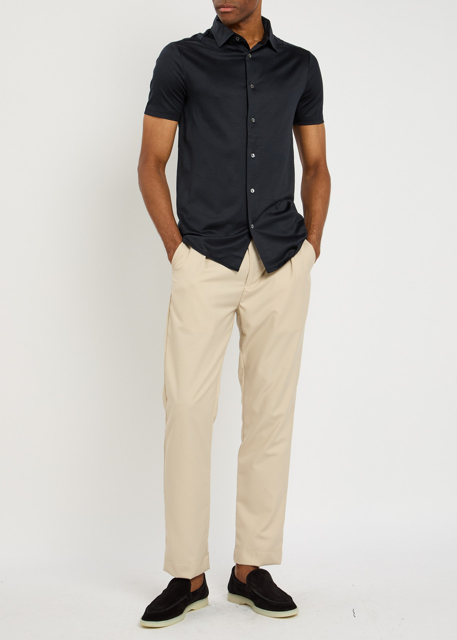 Emporio Armani Logo-appliqué Jersey Shirt - 4