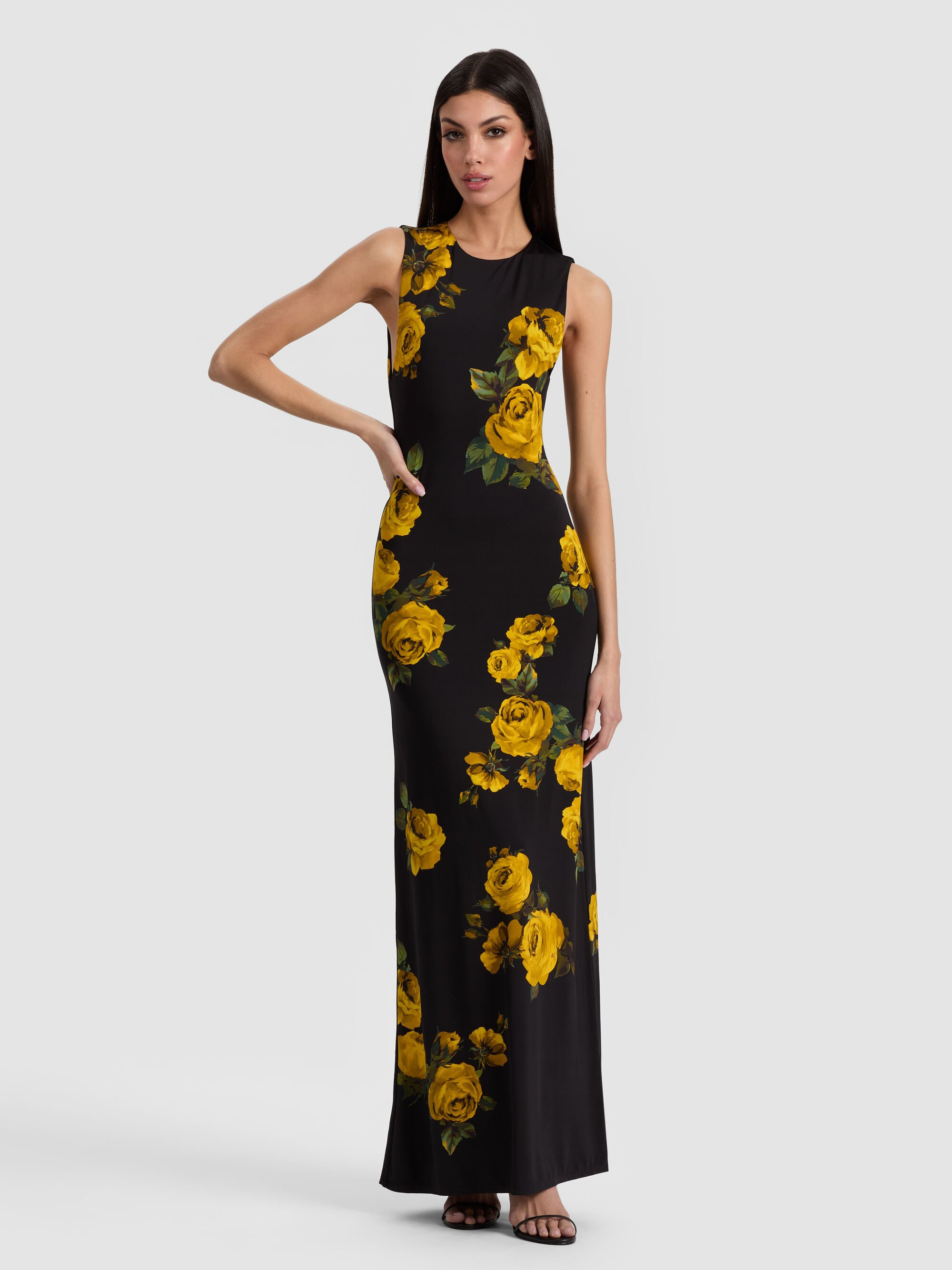 DELORA OPEN BACK MAXI DRESS - 6