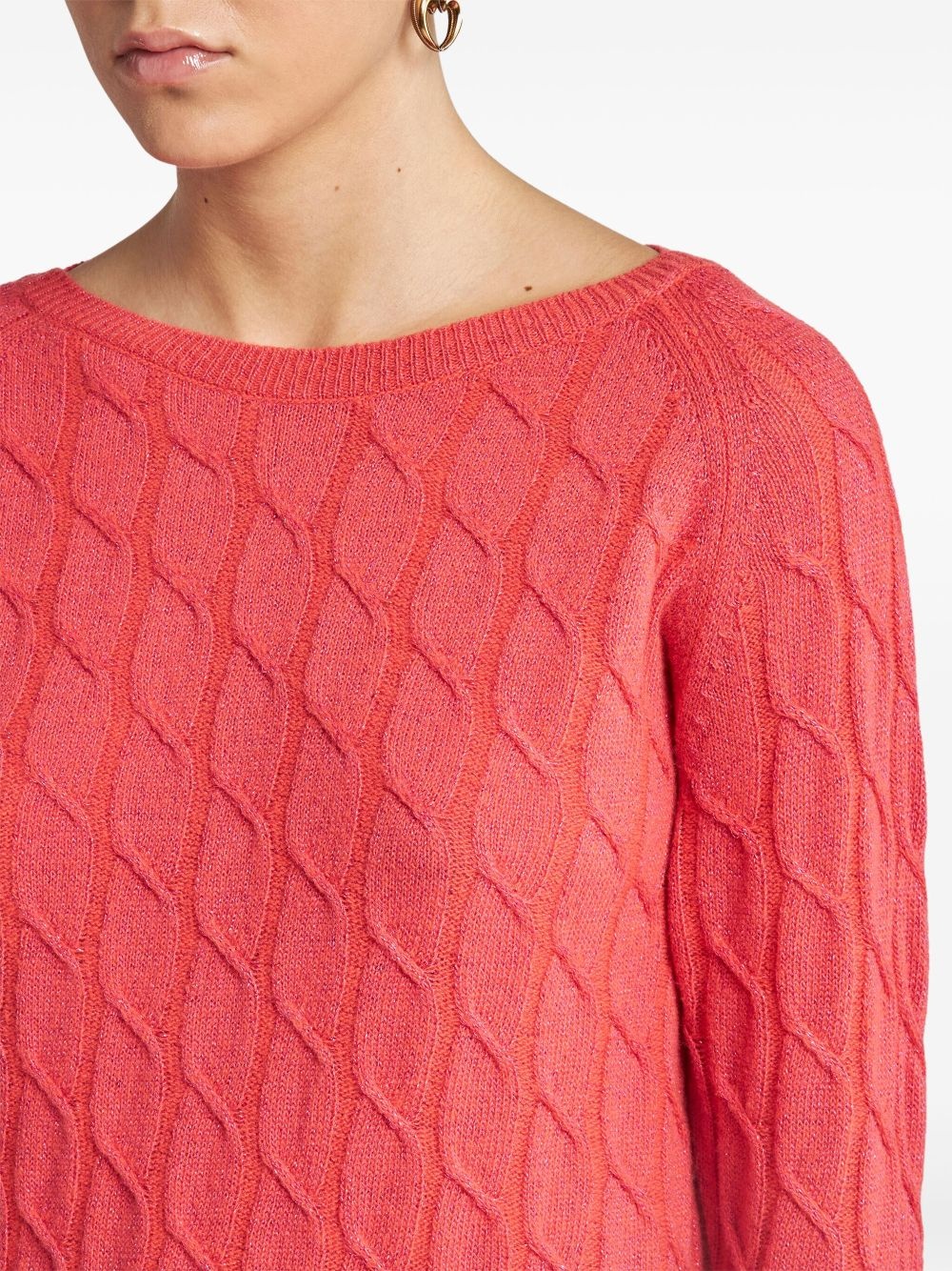 cable knit jumper - 4