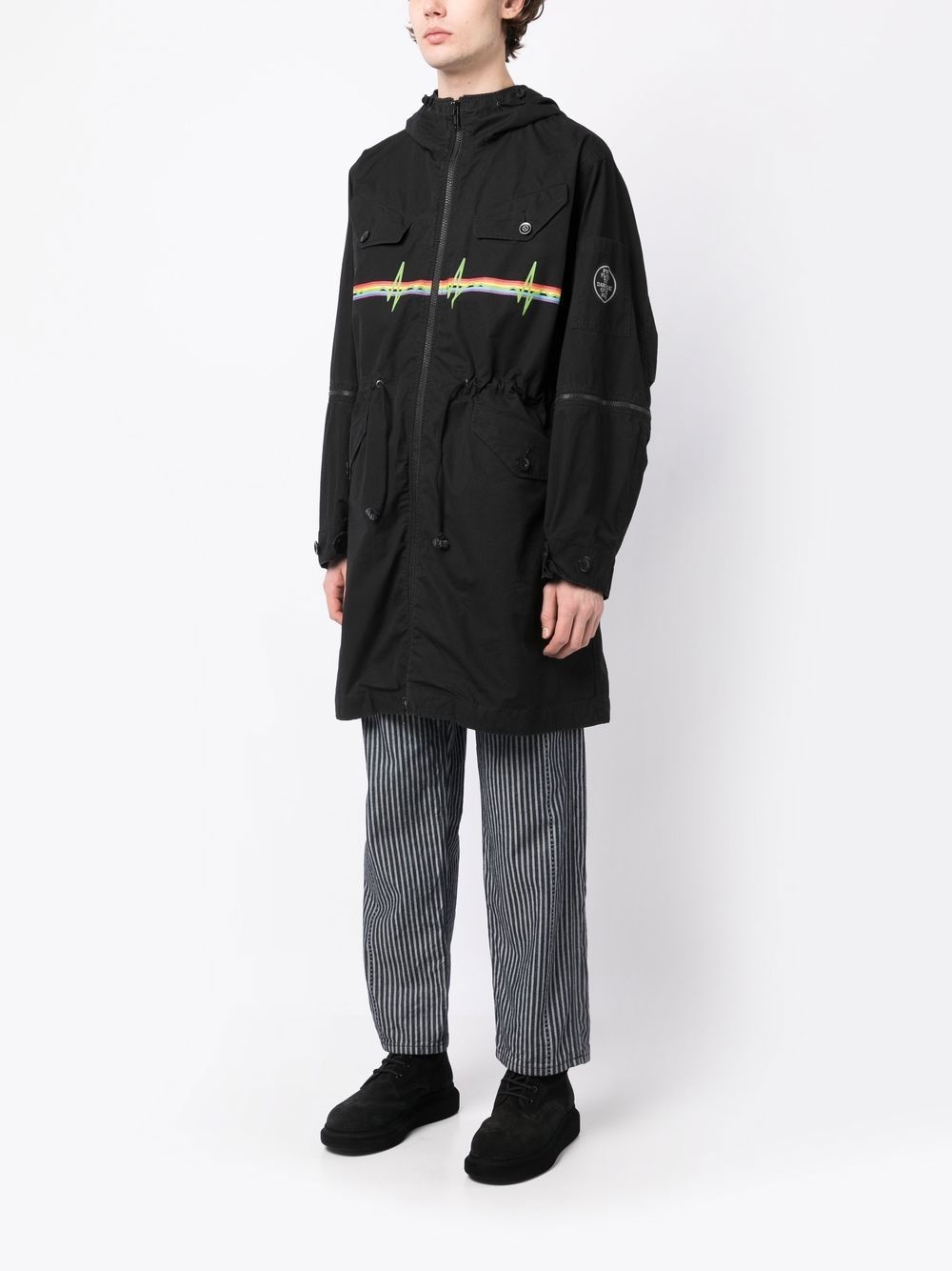 GRAPHIC-PRINT HOODED PARKA - 6