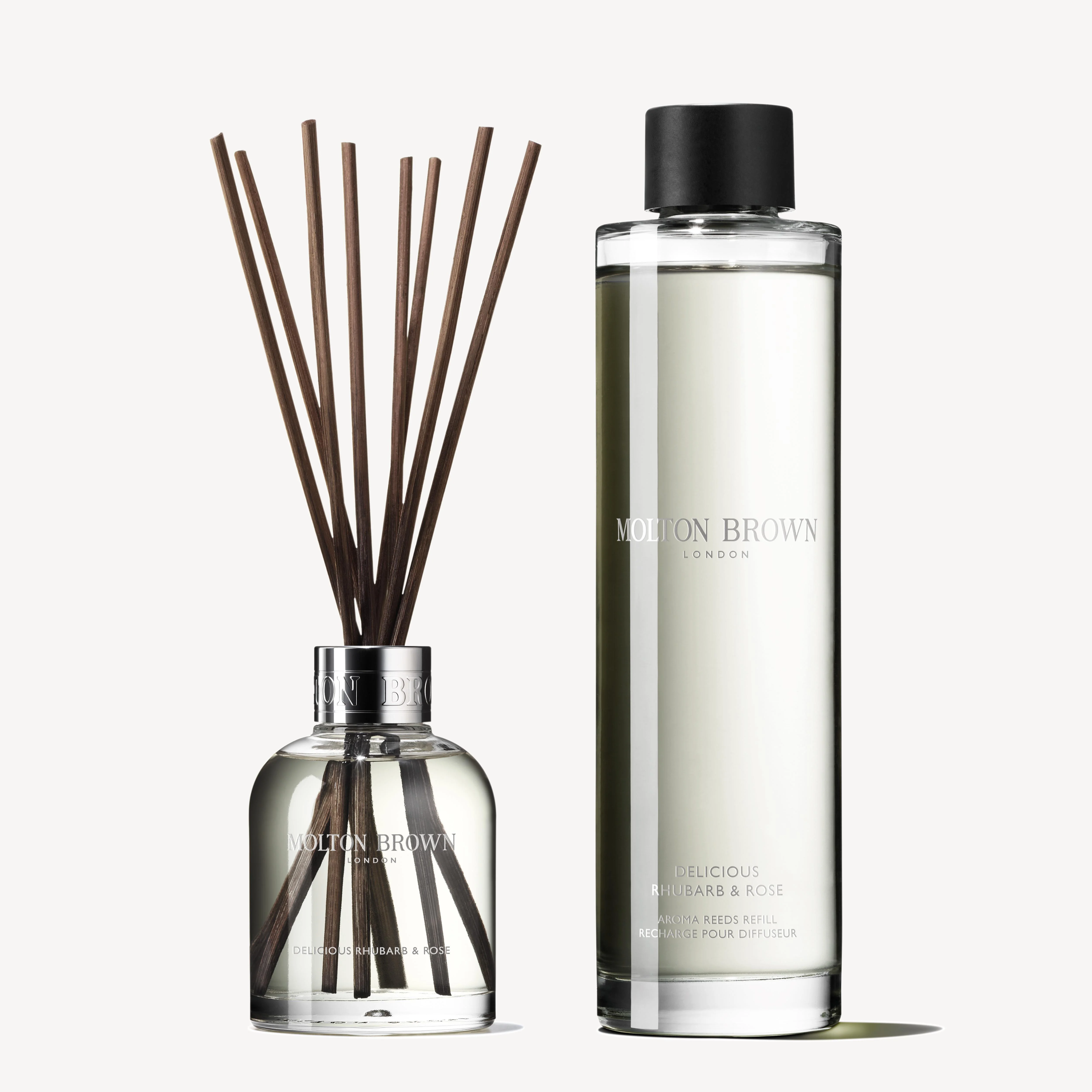 Delicious Rhubarb & Rose Aroma Reeds & Refill Gift Set - 1