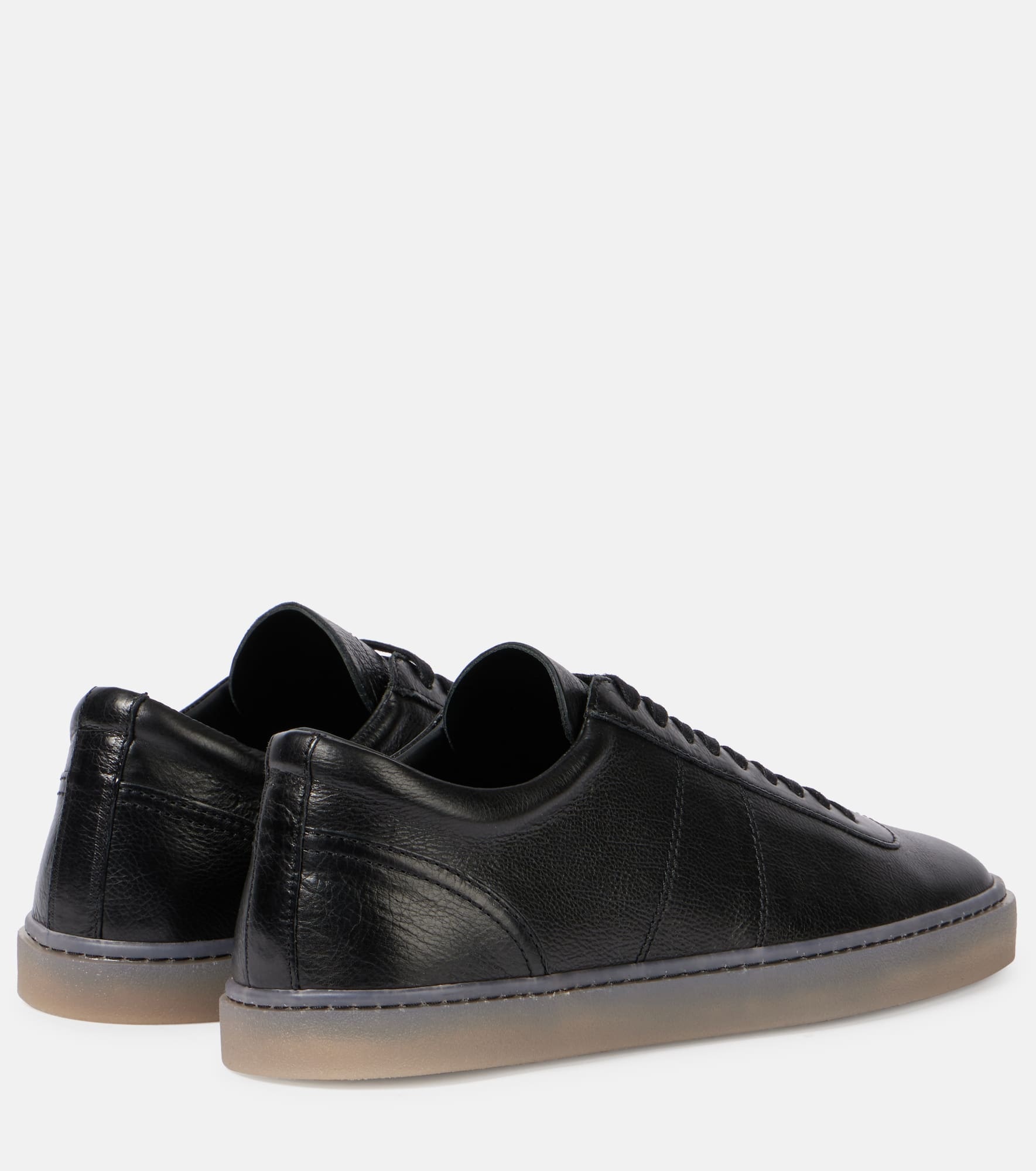 Linoleum leather low-top sneakers - 2