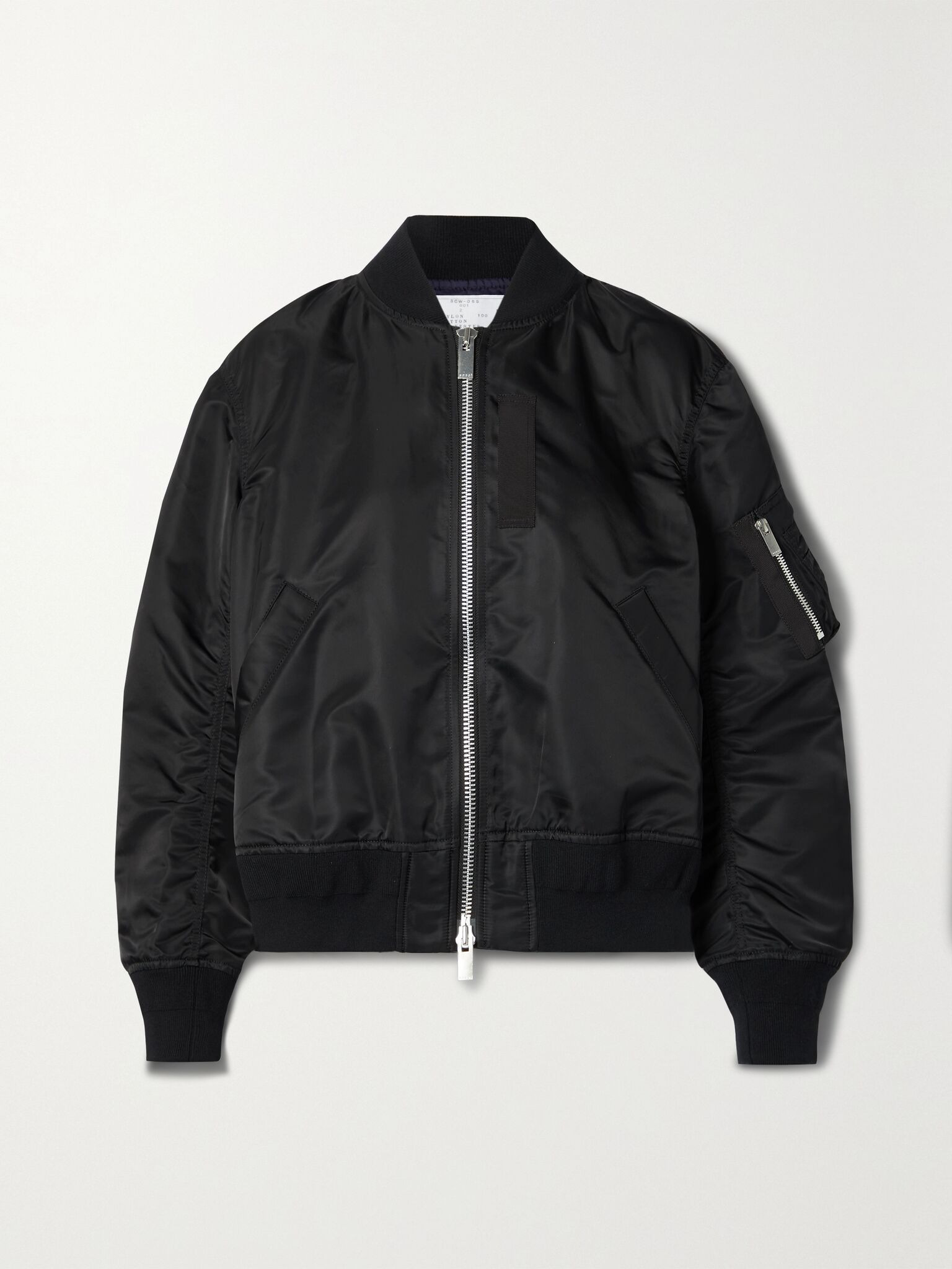 MA-1 shell bomber jacket Black - 1