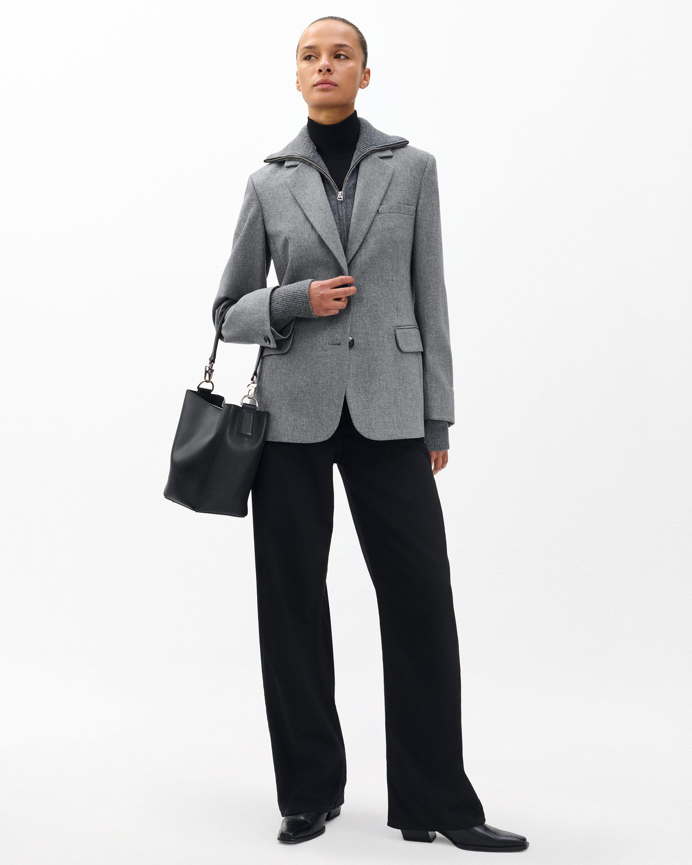 Frank Mixed-Media Blazer - 3