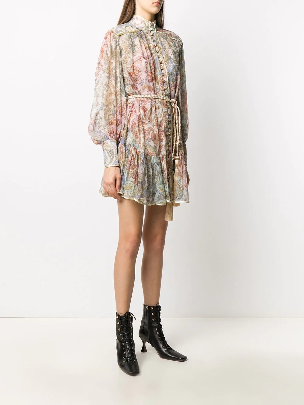 Lucky Bound silk shirtdress - 3