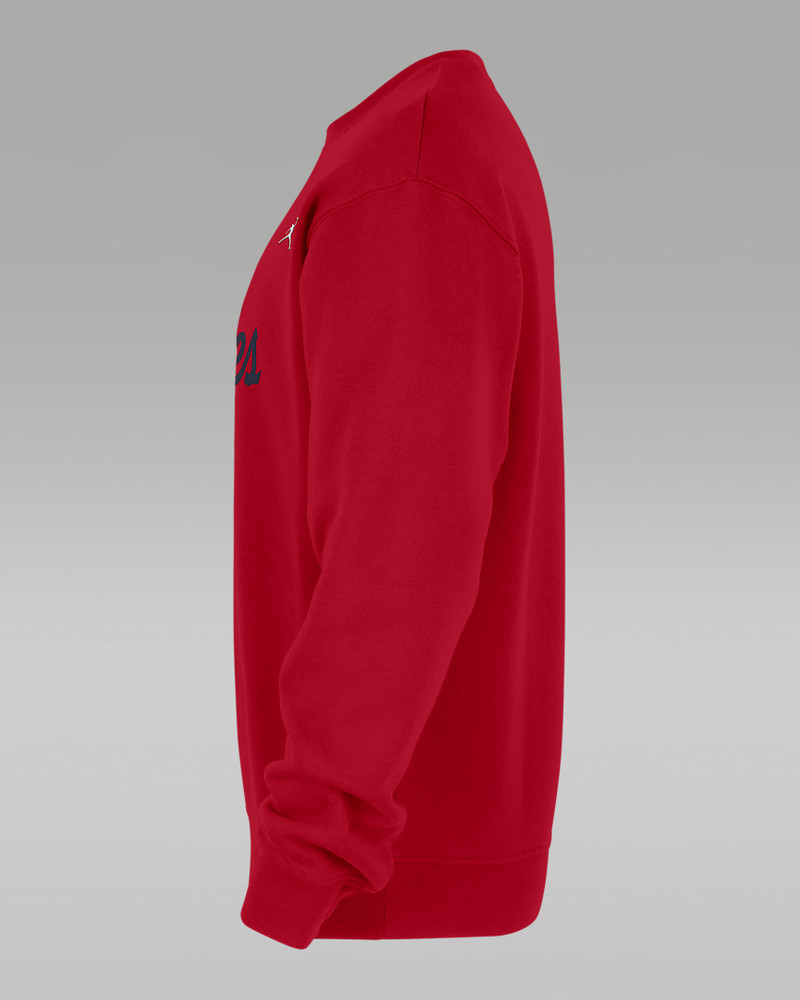 LA Clippers Statement Essentials Men's Jordan NBA Fleece Crew-Neck Sweatshirt 3
