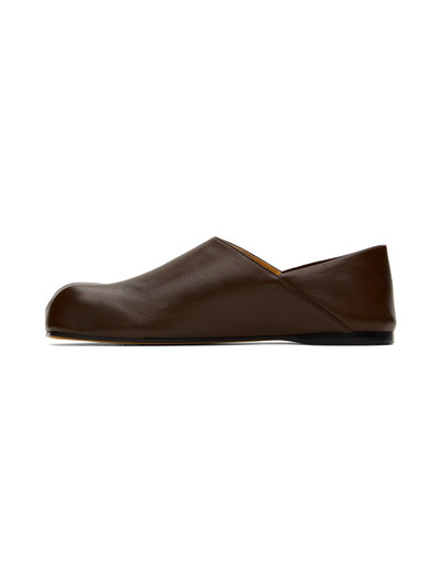 JW Anderson Brown Paw Loafers outlook