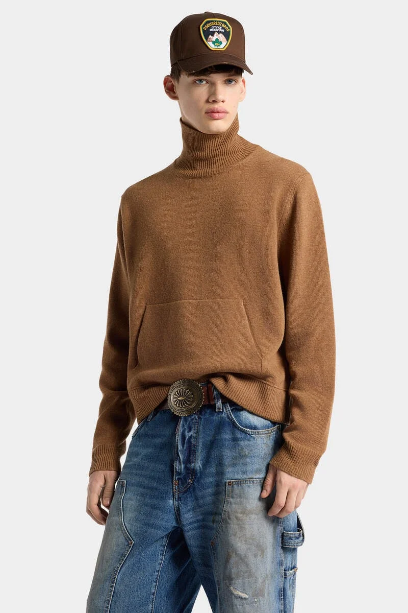 DSQUARED2 SIGNATURE TURTLENECK PULLOVER - 1