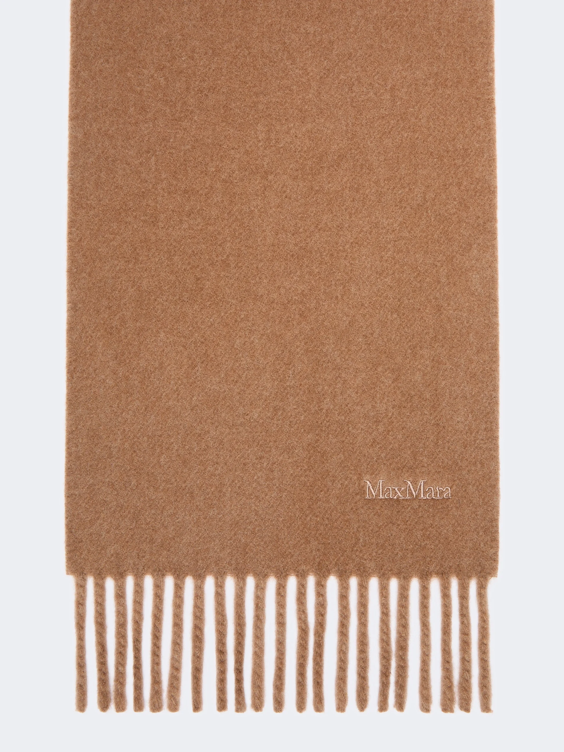 FRAGORE Yarn-dyed wool scarf - CAMEL - 1