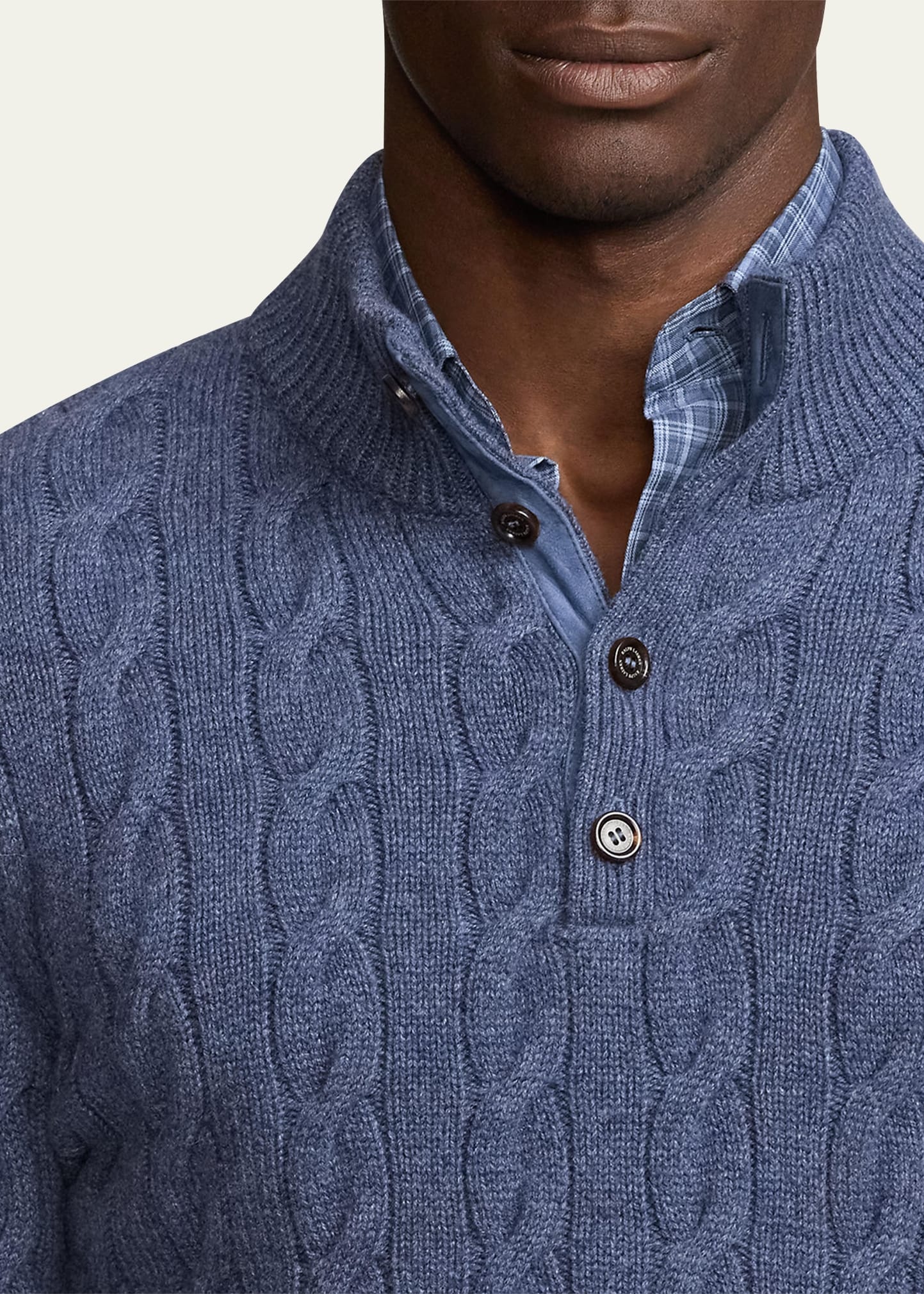 Men's Cashmere Cable-Knit Sweater - 5