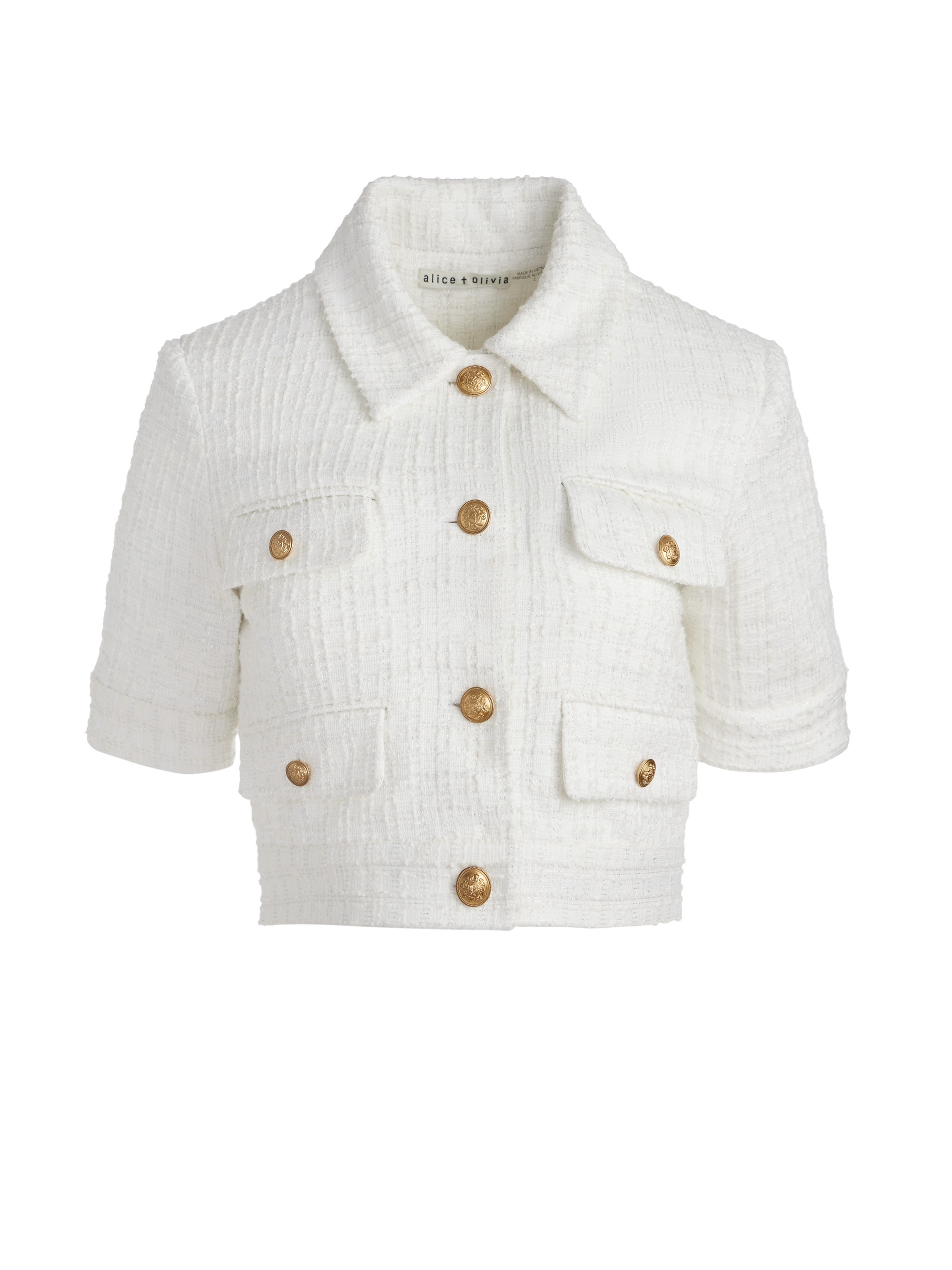 ELLE SHORT SLEEVE PATCH POCKET JACKET - 1