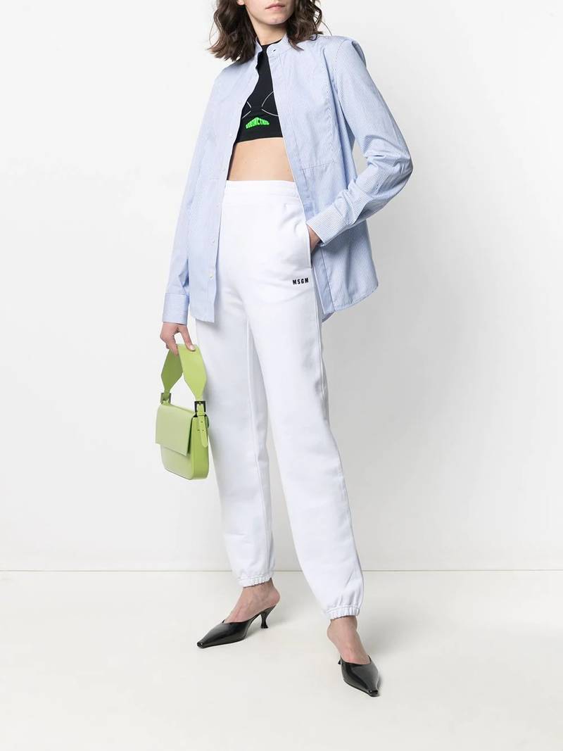 MSGM logo print track pants outlook