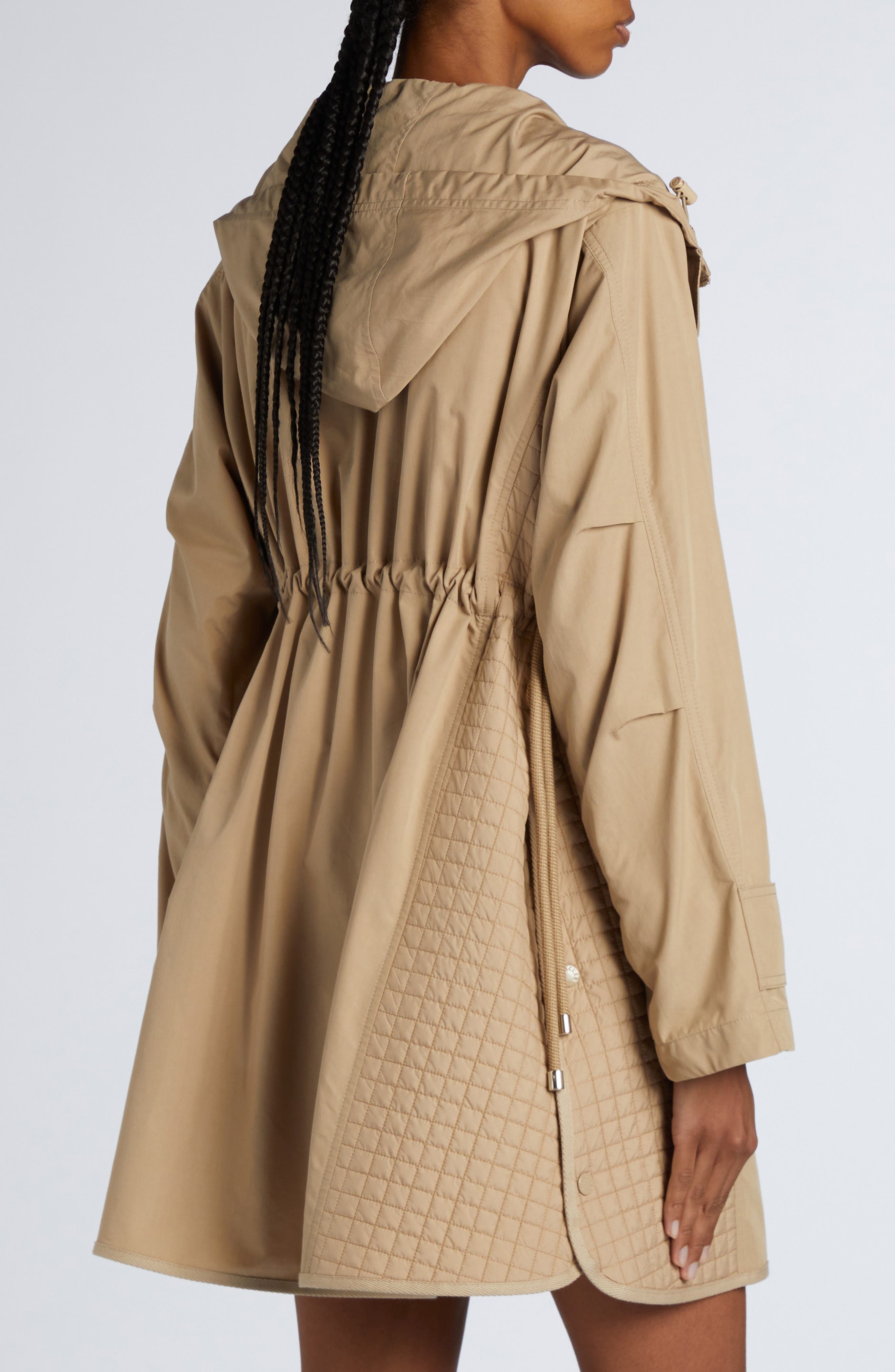 Moncler Meudon Long Parka in Beige at Nordstrom - 7