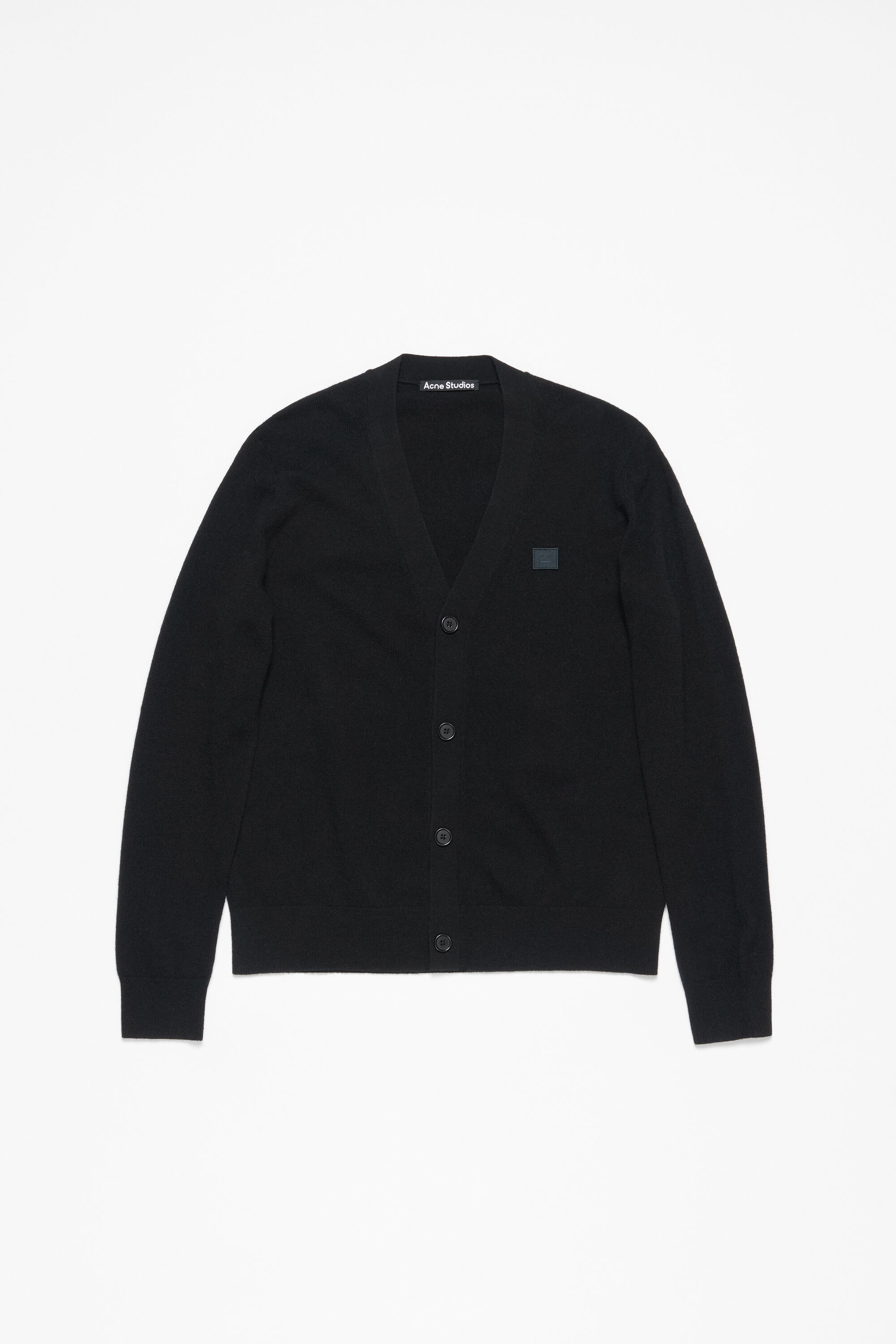 V-neck cardigan - Black - 5