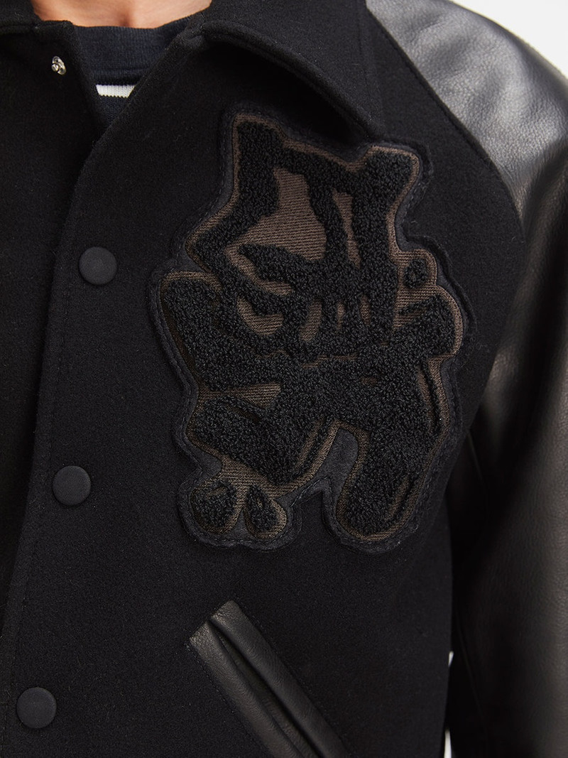 Magliano | Antifa Varsity Bomber Jacket Black 6