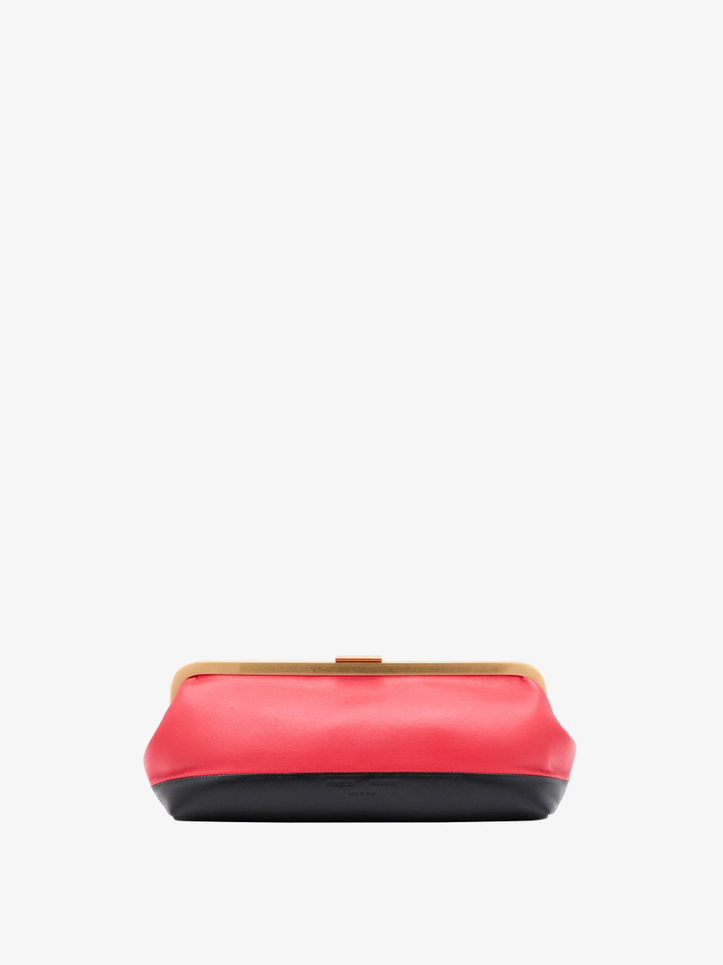 Armory Clutch in Striped Nappa Plonge 1